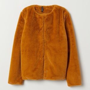 H&M Faux Fur Marigold Jacket